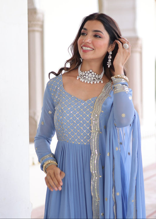 Modern Soft Glow Full Gown