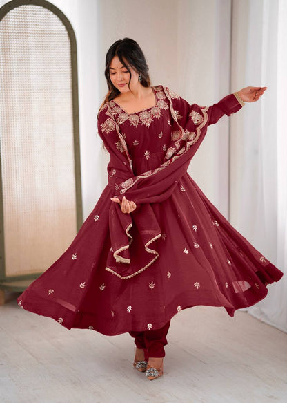 Regal Embroidered Designer Anarkali