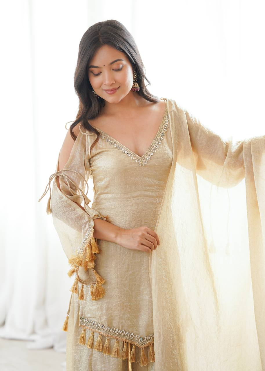 Eternal Ivory Palazo Set