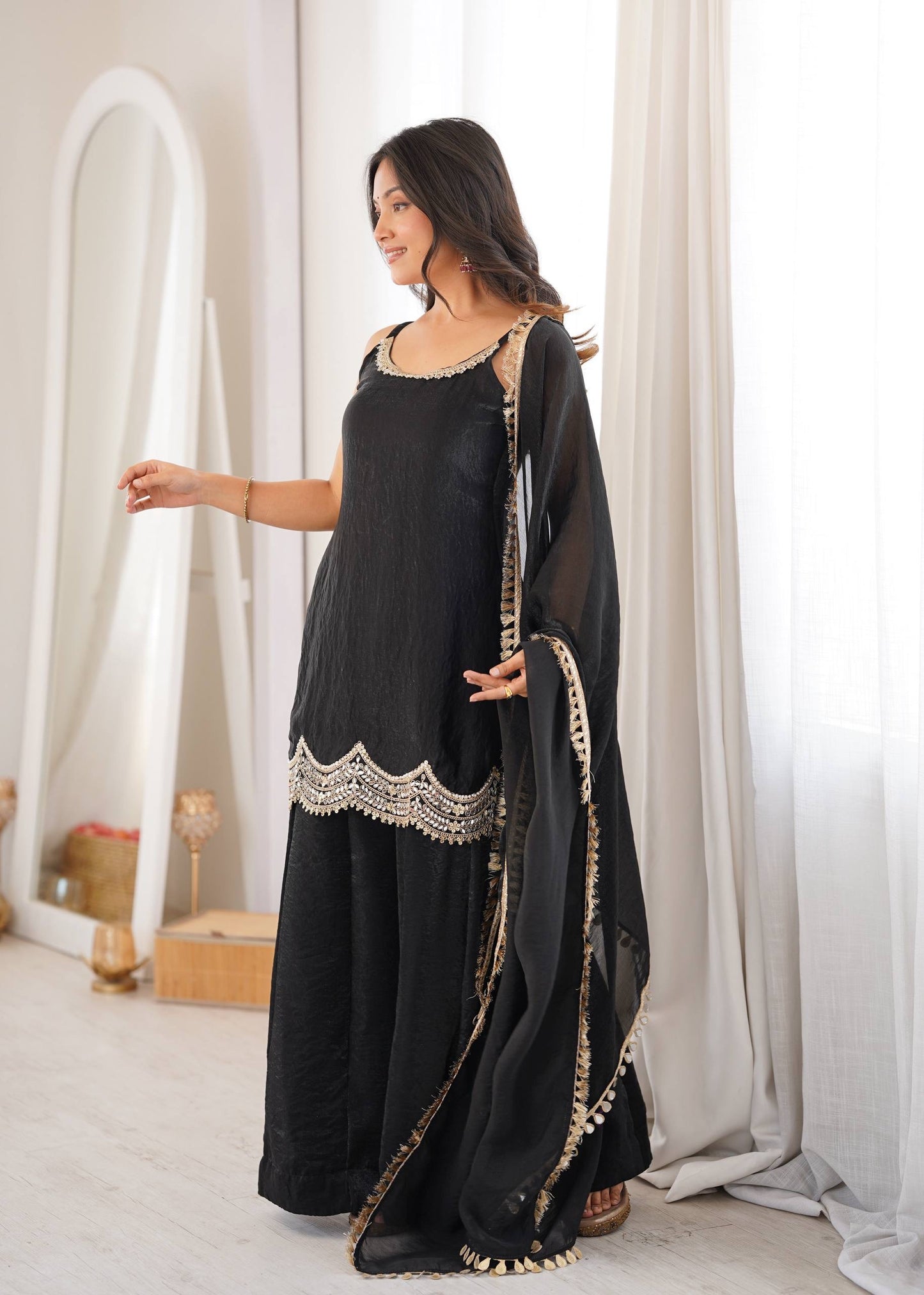 Midnight Muse Sharara Suit Set