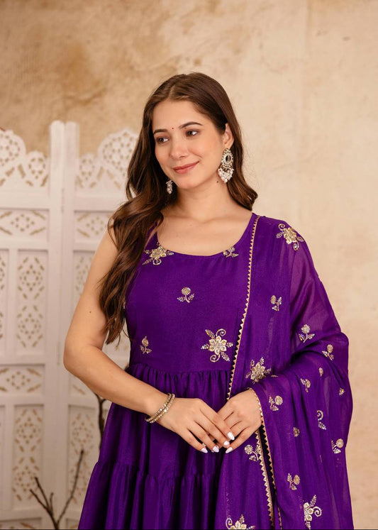 Timeless Grace Star Anarkali Set