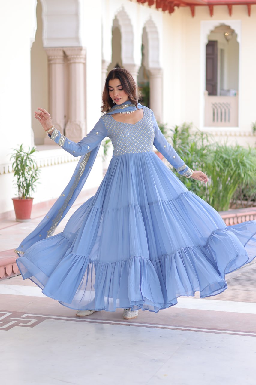 Modern Soft Glow Full Gown