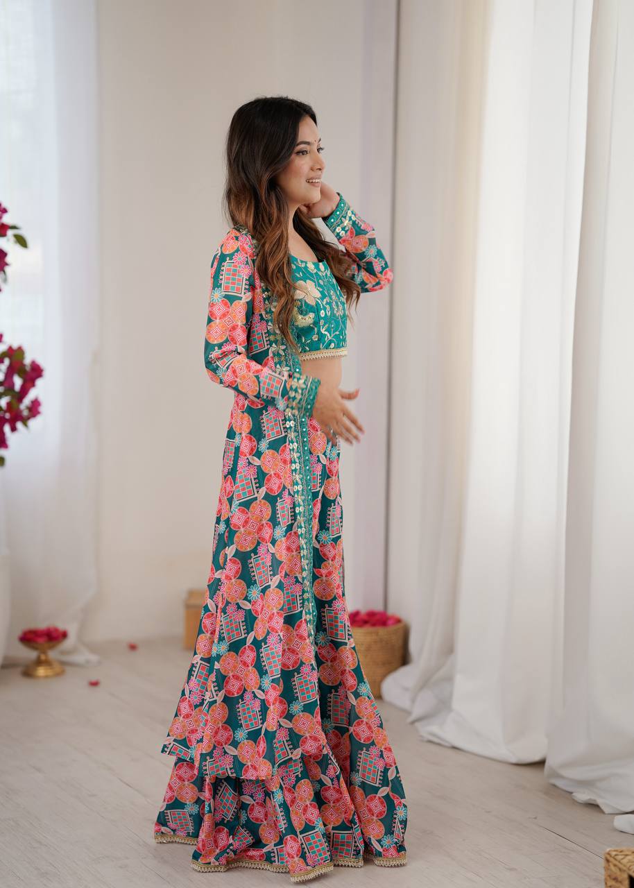 Indo Western Chic Koti Set