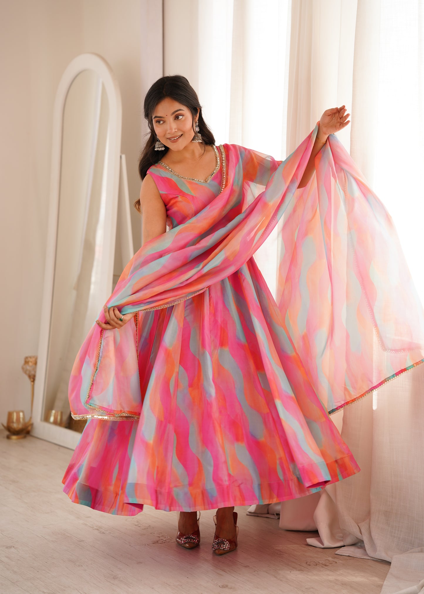 Rainbow Mist Festive Gown Set