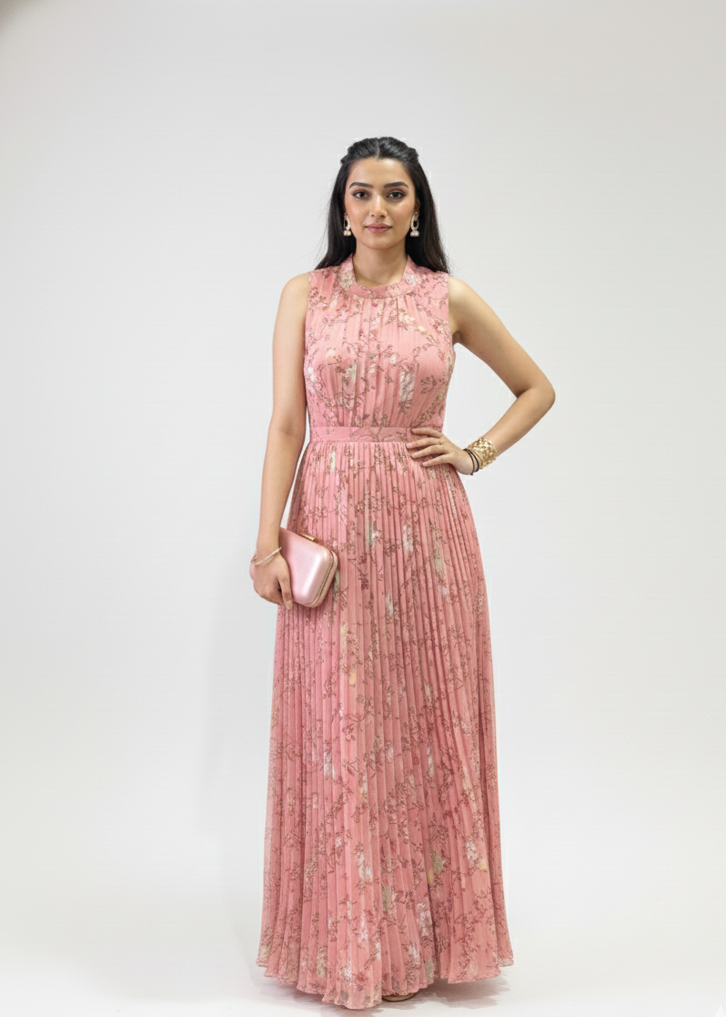 Blooming Floral Printed Maxi Dress