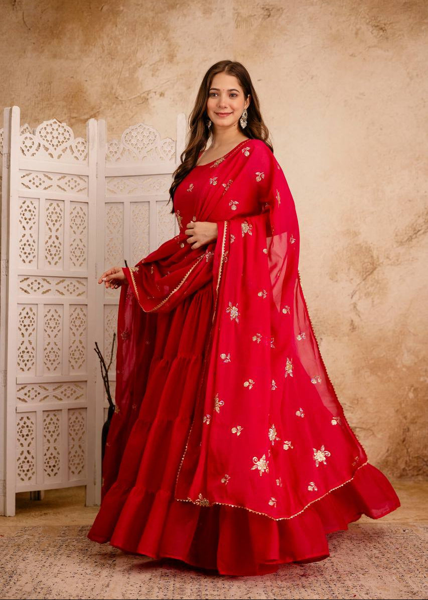Timeless Grace Star Anarkali Set