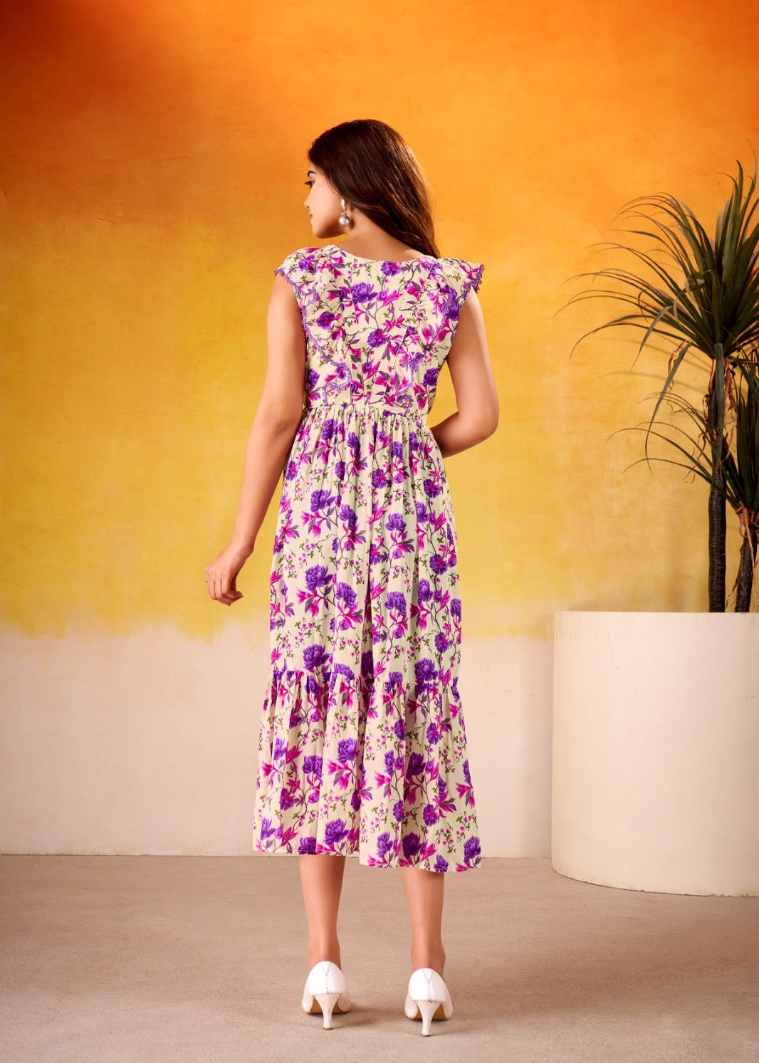 Floral Magic Bloom Midi Dress